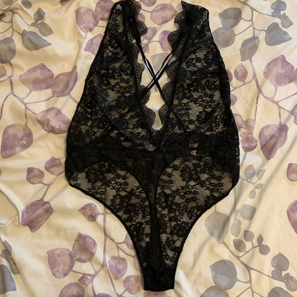 Victoria’s Secret black lace teddy